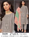 Salma Vol 1 By Zaha Heavy Embroidery Organza Pakistani Suits Wholesale Shop In Surat